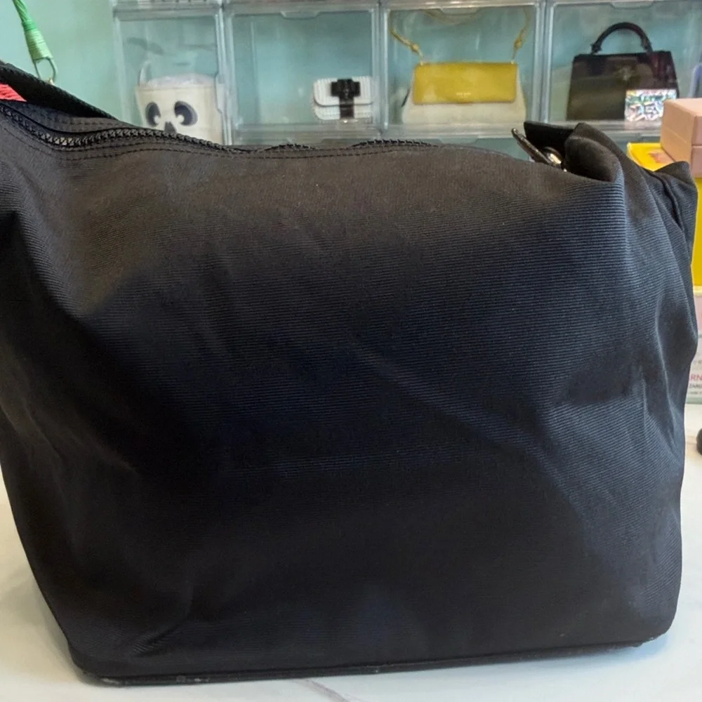 Fendi Black and Brown Messenger Bag with Logo Strap